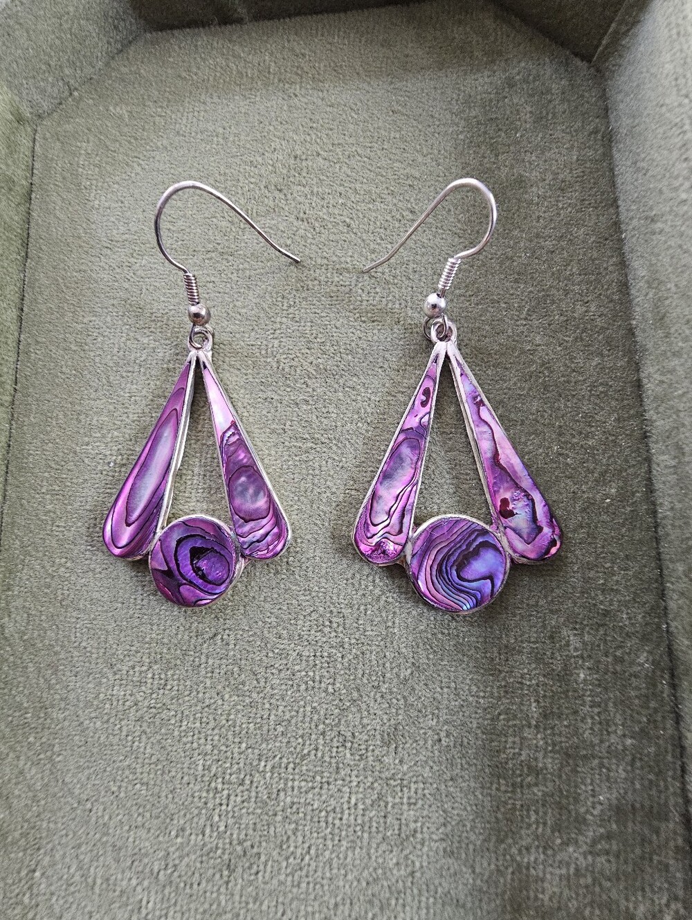 Vintage Alpaca Mexico Silver Earrings